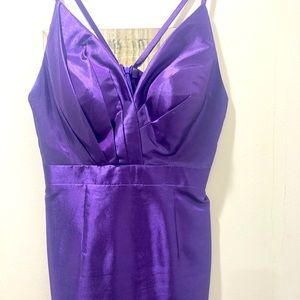 Strapped Purple Cocktail Dress